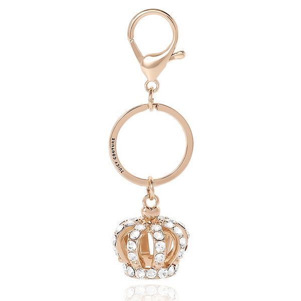 Juicy Couture Crown Charm Rhinestone Keychain, Bling Keychains