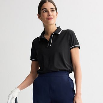 Women's Tek Gear® Piped Sport Gear Short Sleeve Polo Shirt