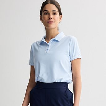 Women's Tek Gear® Piped Sport Gear Short Sleeve Polo Shirt
