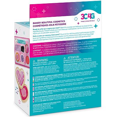 Make It Real Bakery Beautiful Cosmetics Gloss, Eyeshadow, & Blush Trays Set