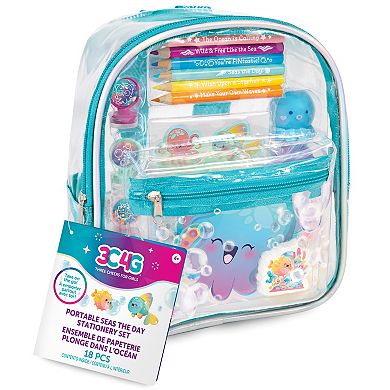 Make It Real Ocean Themed 8-in. Mini Backpack Stationery Set