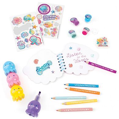 Make It Real Ocean Themed 8-in. Mini Backpack Stationery Set