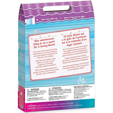 Make It Real Happy Tails Pet Adoption Journal Plush Diary with Stickers & Certificate