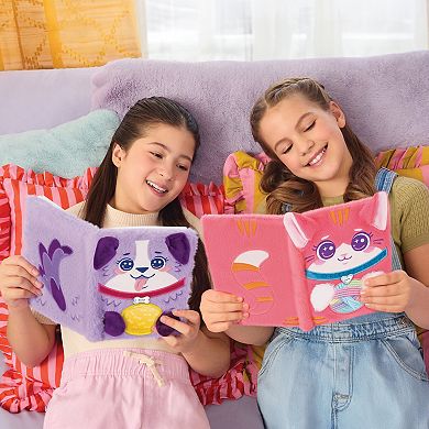 Make It Real Happy Tails Pet Adoption Journal Plush Diary with Stickers & Certificate