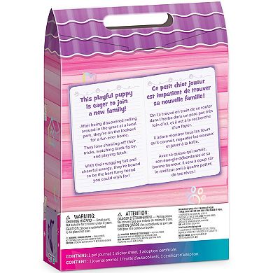 Make It Real Happy Tails Pet Adoption Journal Plush Diary with Stickers & Certificate