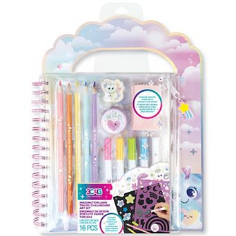 Make It Real 16 pc Imagination Land Travel Chalkboard Art Set