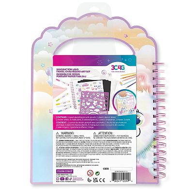 Make It Real 16-pc. Imagination Land Travel Chalkboard Art Set