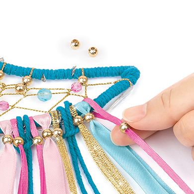 Make It Real Lunar Moon-Shaped Dream Catcher Craft Kit With Lights