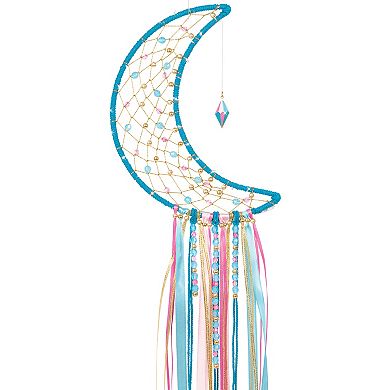 Make It Real Lunar Moon-Shaped Dream Catcher Craft Kit With Lights