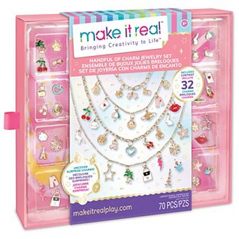 Make It Real Handful of Charm 70 pc DIY Jewelry Craft Kit