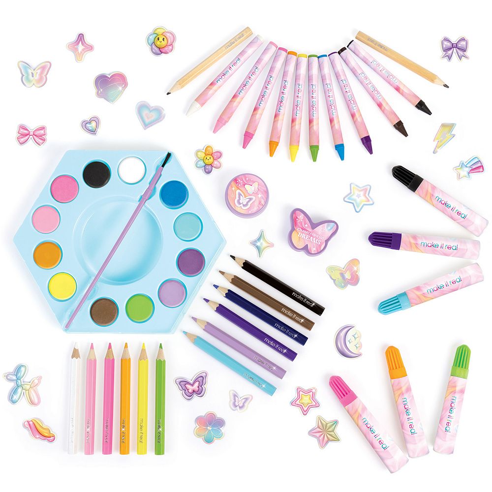 Make It Real Creative Heart 68-pc. Art Supplies Kit