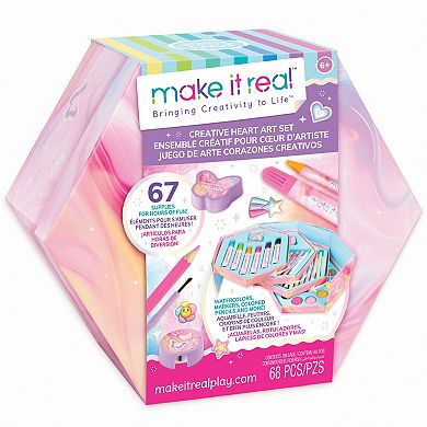 Make It Real Creative Heart 68-pc. Art Supplies Kit