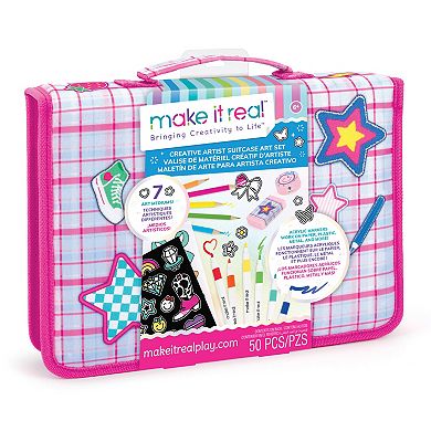 Make It Real 50-pc. Creative Artist Suitcase Art Set