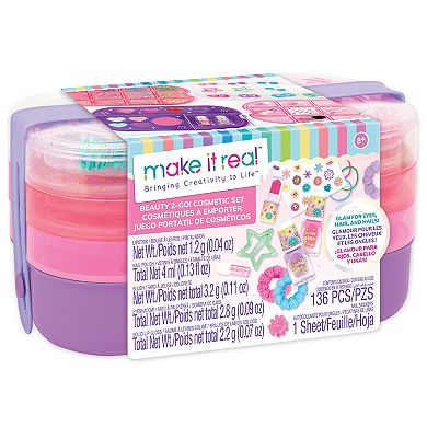 Make It Real 136-pc. Beauty 2-Go! Cosmetic Set with Tray Compartments