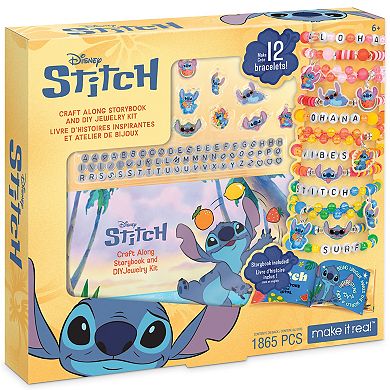 Make It Real Disney's Stitch Craft Along 1865-pc. Storybook & DIY Jewelry Kit