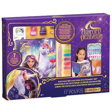 Make It Real 17-pc. Unicorn Academy Enchanted Stationery & Journal Kit