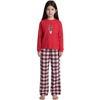 Children's Plaid Family Pajama Xmas Christmas Matching Sleepwear Set