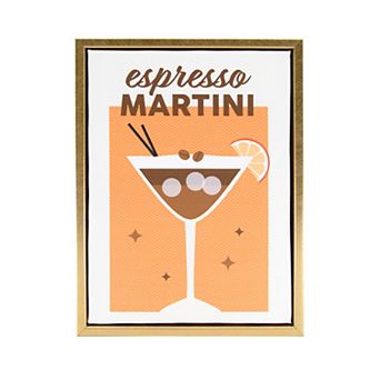 Deal Bar Cocktail Framed Canvas