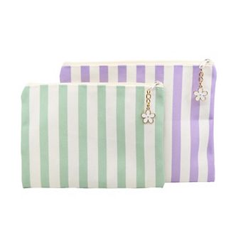 Deal Bar Print 2 pk Travel Pouches Set