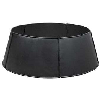 Black Metal Christmas Tree Collar (Large 29-Inch)