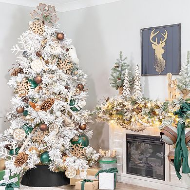 Black Metal Christmas Tree Collar (Large 29-Inch)