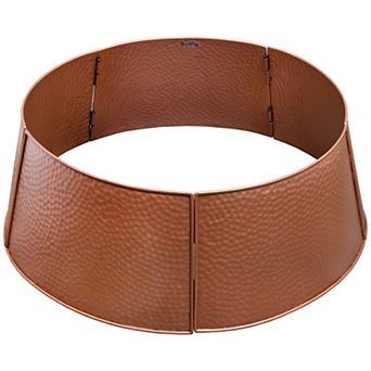 Copper Farmhouse Christmas Tree Collar (29-Inch Diameter Base)