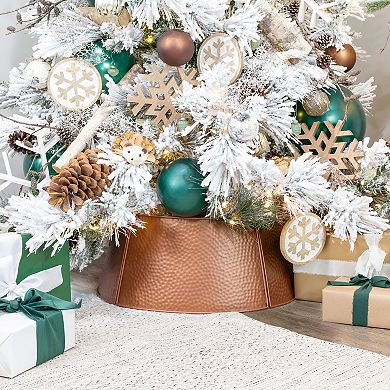 Copper Farmhouse Christmas Tree Collar (29-Inch Diameter Base)