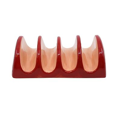 Deal Bar 4 Slot Ceramic Taco Holder
