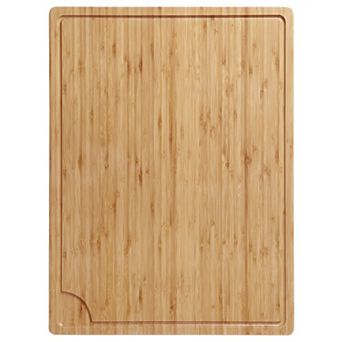 24" x 18" Extra Large 100% Bamboo Cutting Board for Meat, Cheese, Vegetables, Stove Top Cover Board