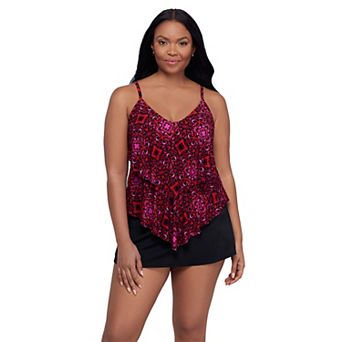 Women's Trimshaper Ronnie V-Neck Tankini Swim Top