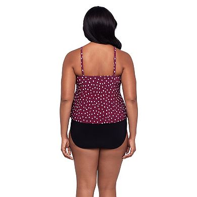 Women's Trimshaper Ruffled Tankini Swim Top