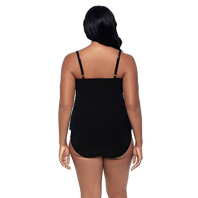 Women's Trimshaper Floral V-Neck Tankini Swim Top