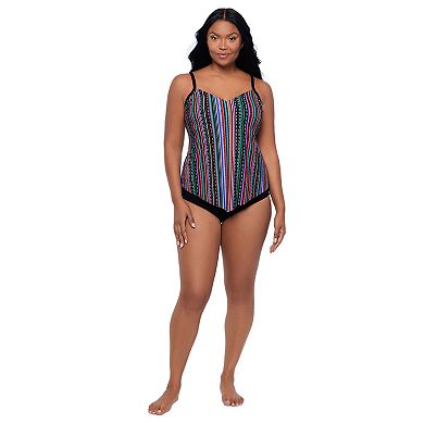 Women's Trimshaper V-Neck Tankini Swim Top