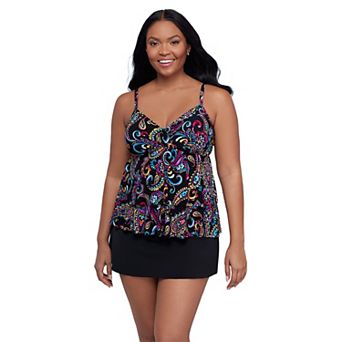 Women's Trimshaper Leona Tankini Swim Top
