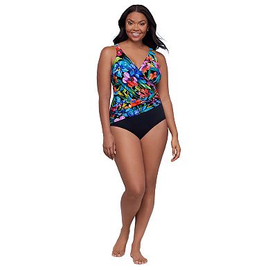 Women's Trimshaper Addison V-Neck One-Piece Swimsuit