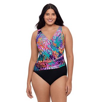 Women's Trimshaper Addison V-Neck One-Piece Swimsuit