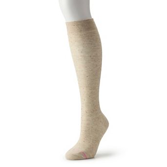 Women's Dr. Motion Nep Yarn Knee High Socks