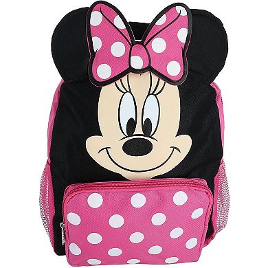 Disney Girl's 12-inch Minnie Mouse Big Face Backpack