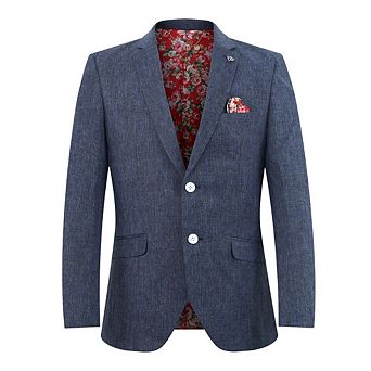 Elie Balleh Slim Fit Mens Solid Blazers Sports Coat Jacket