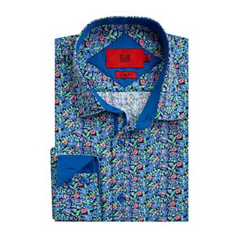 Elie Balleh Boys Slim Fit Paisley Print Shirt
