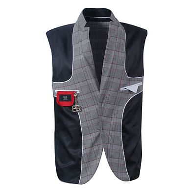 Elie Balleh Mens Slim Fit Plaid Sports Coat Jacket