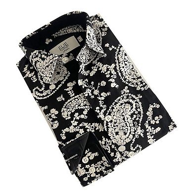 Elie Balleh Boys Slim Fit Paisley Button Down Shirt