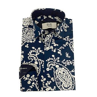 Elie Balleh Boys Slim Fit Paisley Button Down Shirt