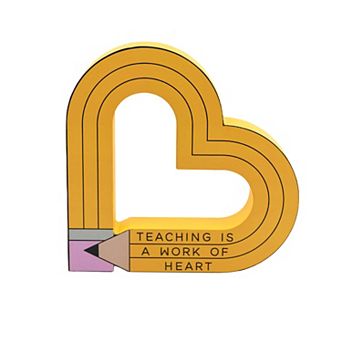 Teacher Sitter Heart-Shaped Decor