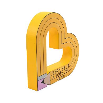 Teacher Sitter Heart-Shaped Decor