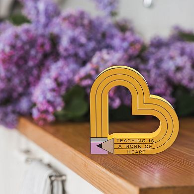 Teacher Sitter Heart-Shaped Decor