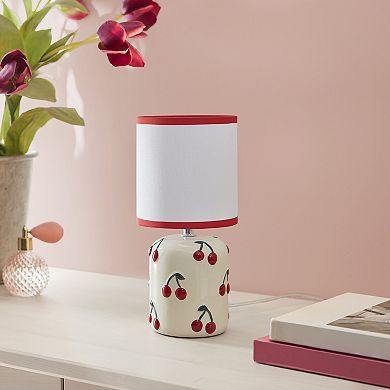 510 Design Cherry Motif Mini Accent Table Lamp