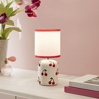 510 Design Cherry Motif Mini Accent Table Lamp