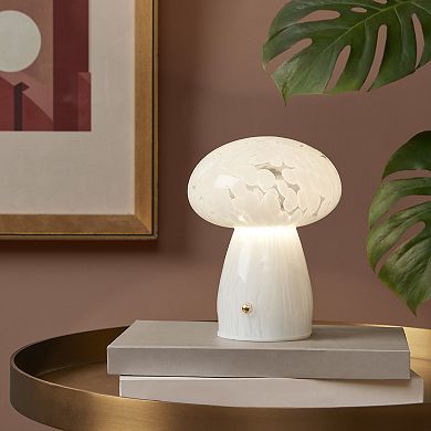 510 Design Mushroom Glass Cordless LED Touch Table Lamp