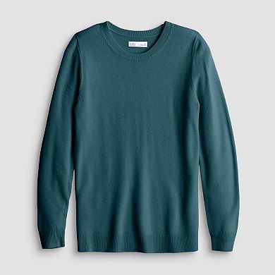 Petite Croft & Barrow® Extra Soft Crewneck Sweater